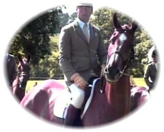 Richard Carruthers and Arrandon, winner of the 5yo Winergy Young Event Horse Class